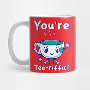 Tea-riffic Vibes: Spread Positivity with this Charming Teacup Design Mug